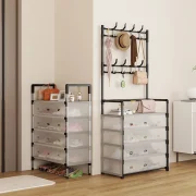 5-tier Dust Proof Mettallic Shoe rack - Image 3