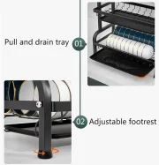 3 Tier Dish Rack - Image 3
